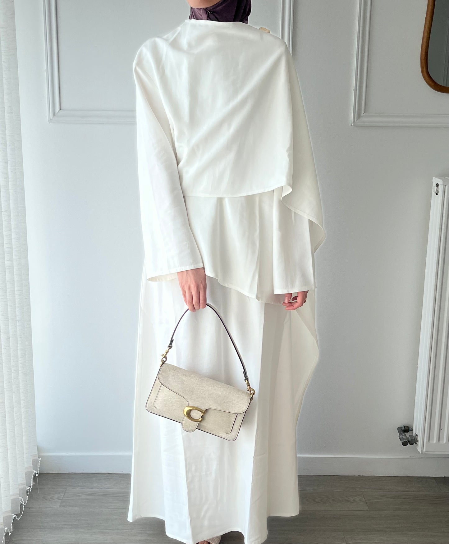 Jupe Evasée Maxi Blanche
