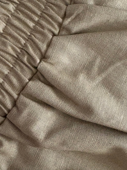 Jupe Longue en beige foncé – Élégance Naturelle