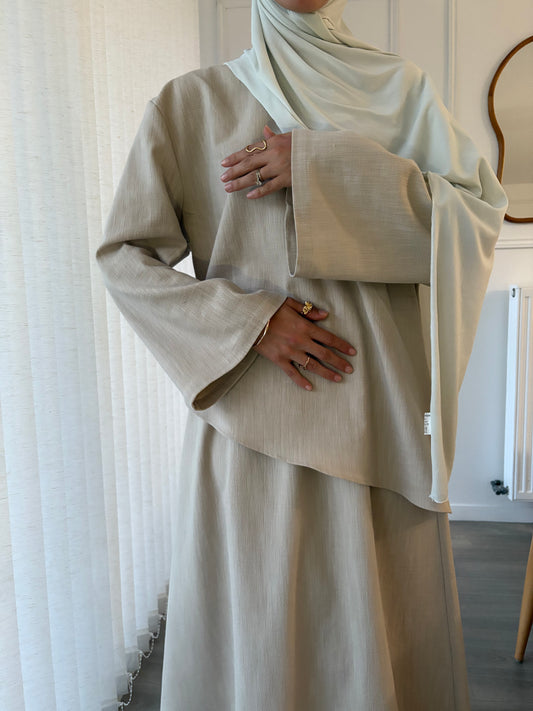 Top Asymétrique beige clair – Esprit d'Été