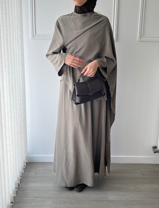 Top Asymétrique à Cape Beige - Kaki