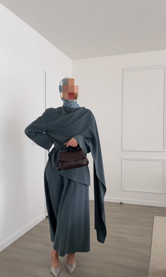 Jupe Evasée Maxi Bleue